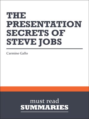 cover image of The Presentation Secrets of Steve Jobs - Carmine Gallo